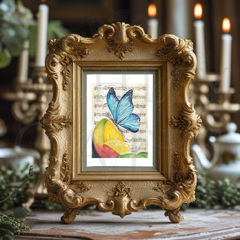 "Morpho & Mango" Print