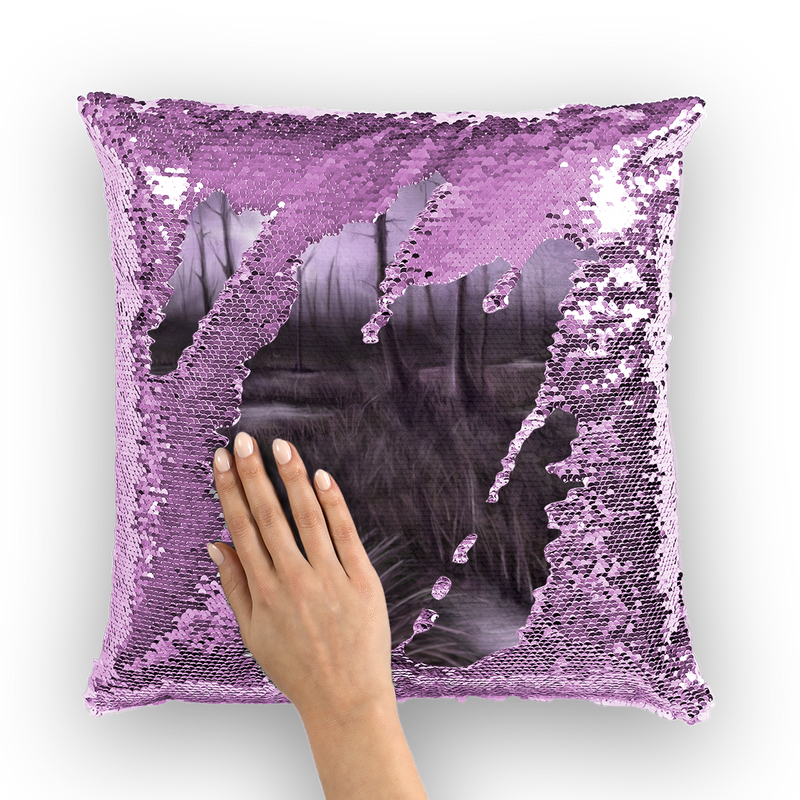 Swamp Art ﻿Sequin Cushion Cover