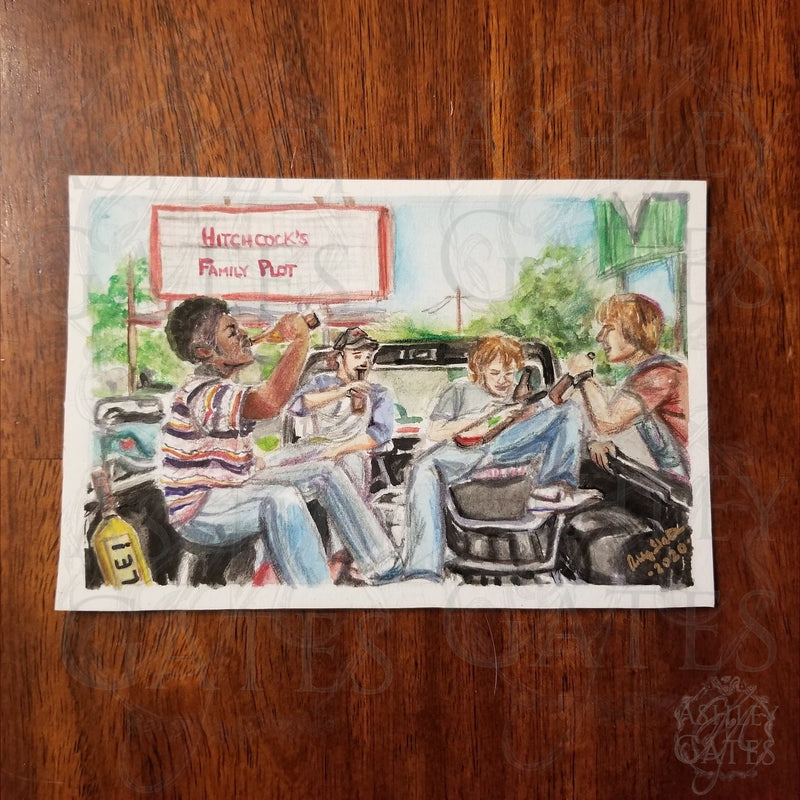 Dazed and Confused Mini Watercolor Art