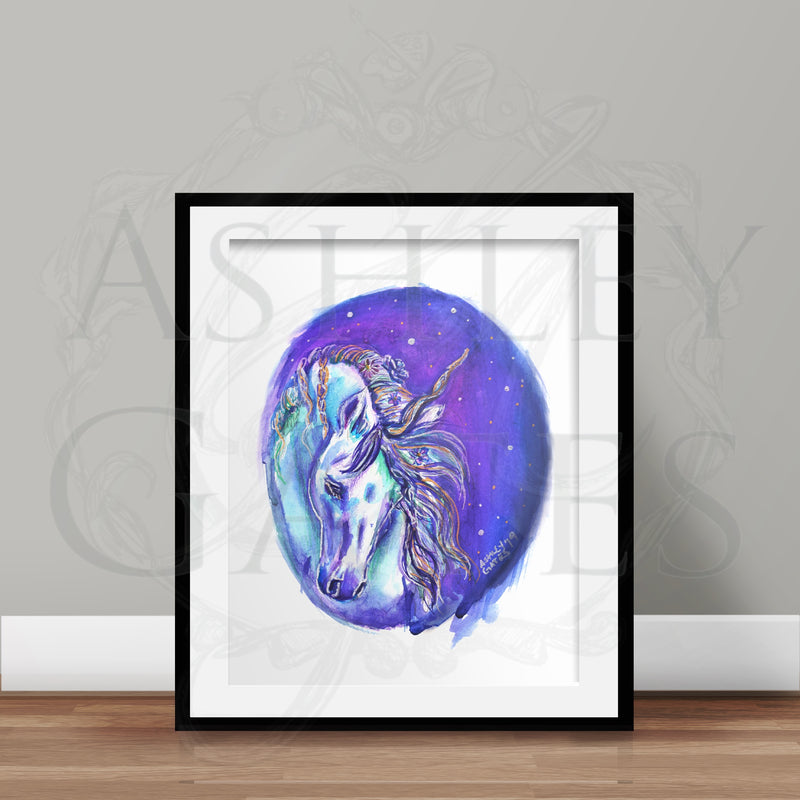 Galaxy Unicorn Full Art Print