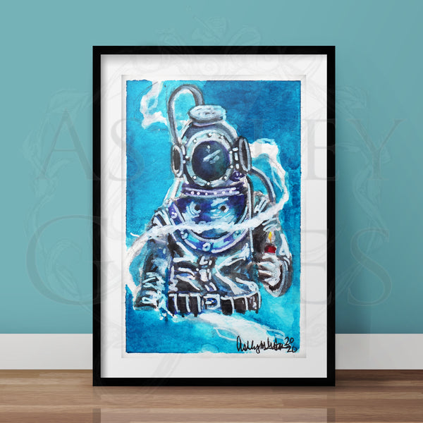 Standard Diving Dress Art Print