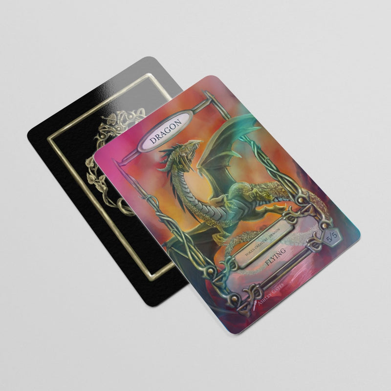 Borderless 5/5 Flying Dragon Token – AshleyGates
