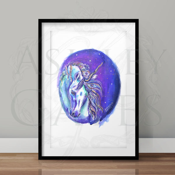 Galaxy Unicorn Full Art Print