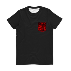 Dark Blood Splatter ﻿Classic Sublimation Pocket T-Shirt